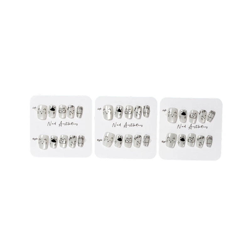 Short Handmade Detachable Wearable Nails Cute Ins Style