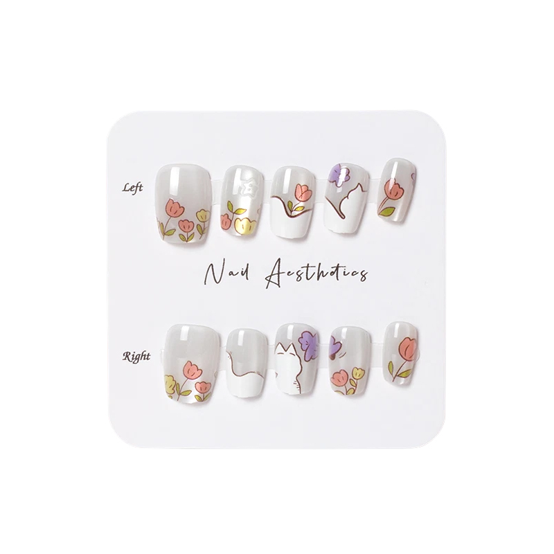 Short Handmade Detachable Wearable Nails Cute Ins Style