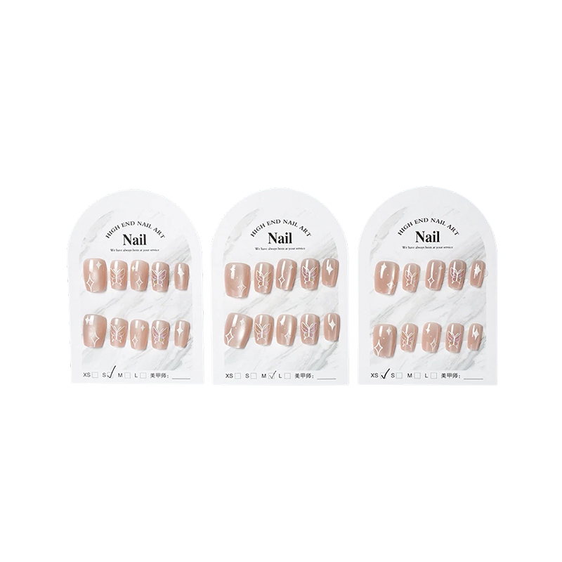 Short Handmade Detachable Wearable Nails Cute Ins Style