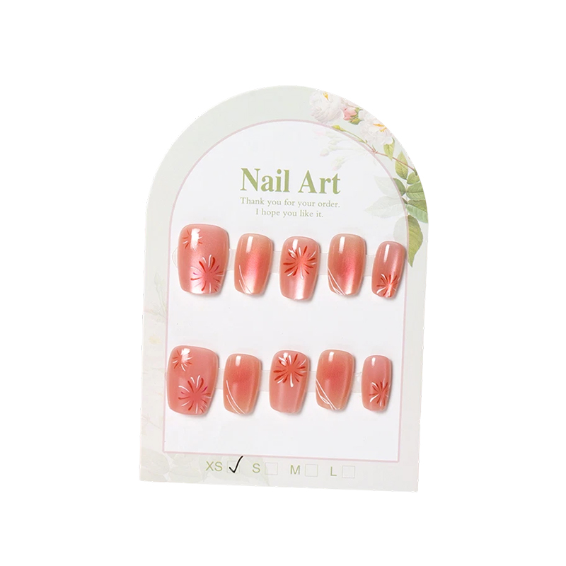 Short Handmade Detachable Wearable Nails Cute Ins Style