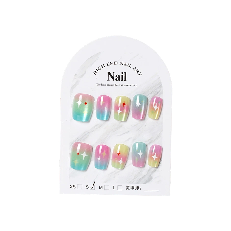Short Handmade Detachable Wearable Nails Cute Ins Style
