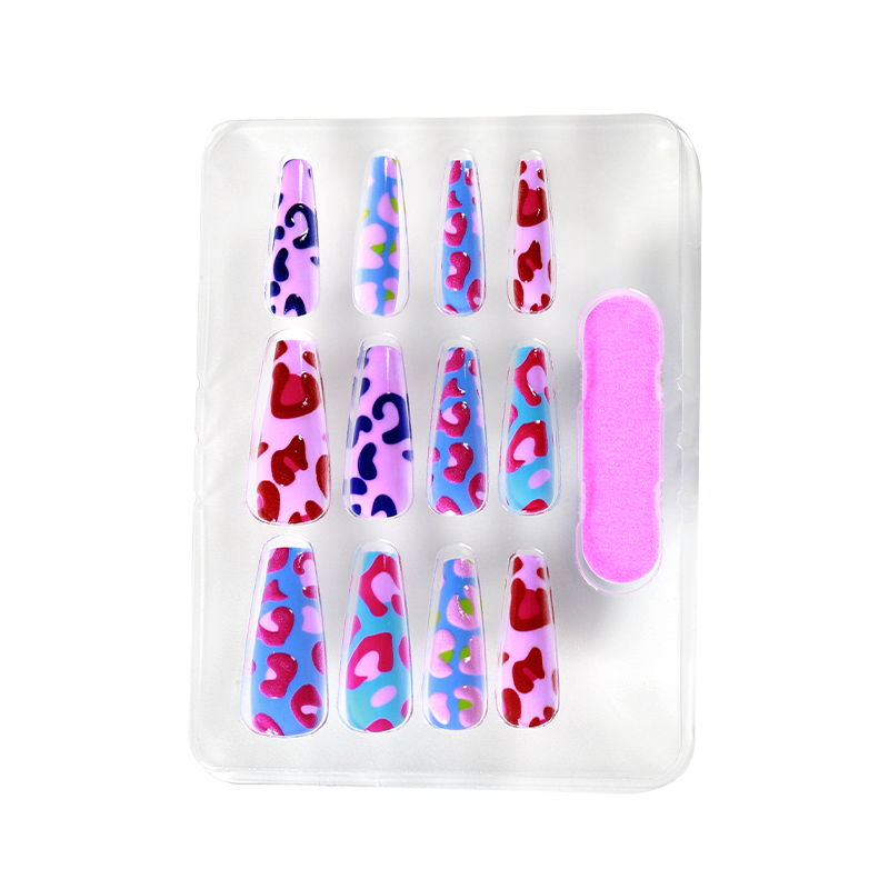 How do long water drop jelly glue wear nails achieve easy application and removal without the need for glue, polishing, or professional removal?